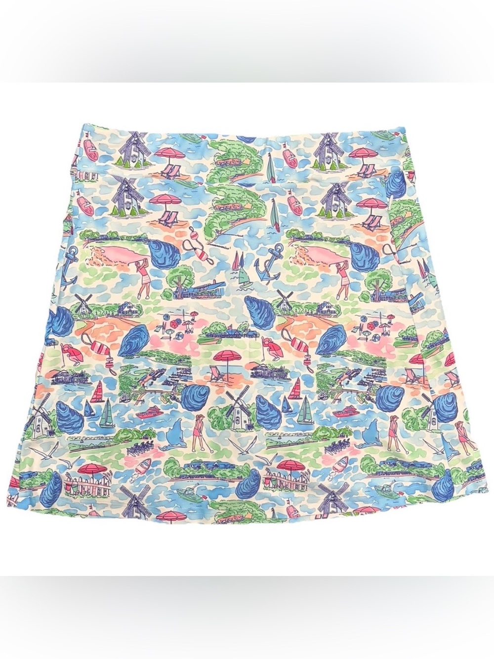 Smith & Quinn golf skort oyster harbors club small EUC